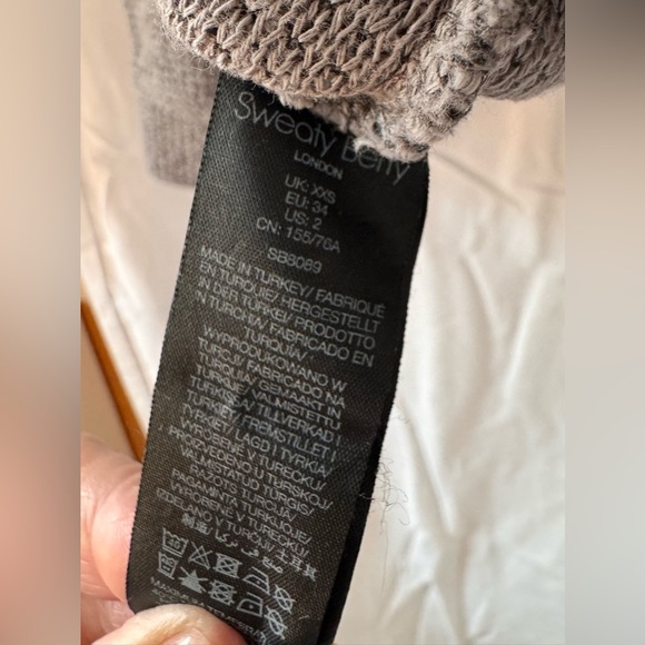 Sweaty Betty Ribbed Half Zip Sweater - Gray - Organic Cotton - US Size 4/Small - Picture 10 of 10